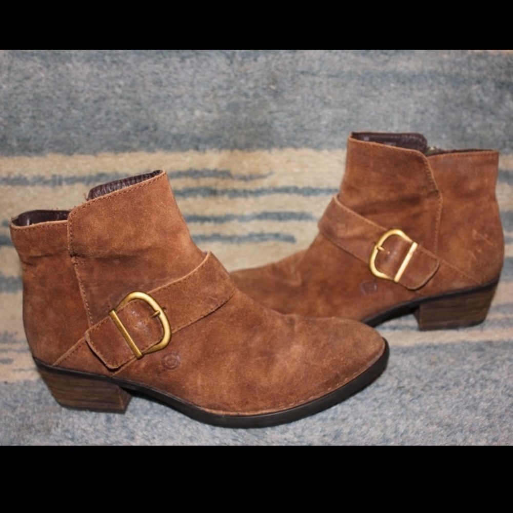 Suede  ankle boots